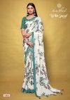White Special Vol 03 By Kashvi Dull Moss Printed Sarees Wholesale Price In Surat
